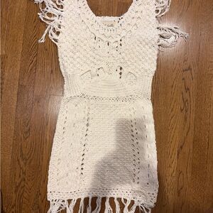 Cleobella cream crochet dress size S